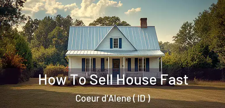  How To Sell House Fast Coeur d'Alene ( ID )