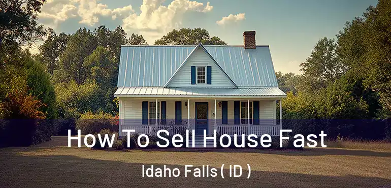  How To Sell House Fast Idaho Falls ( ID )