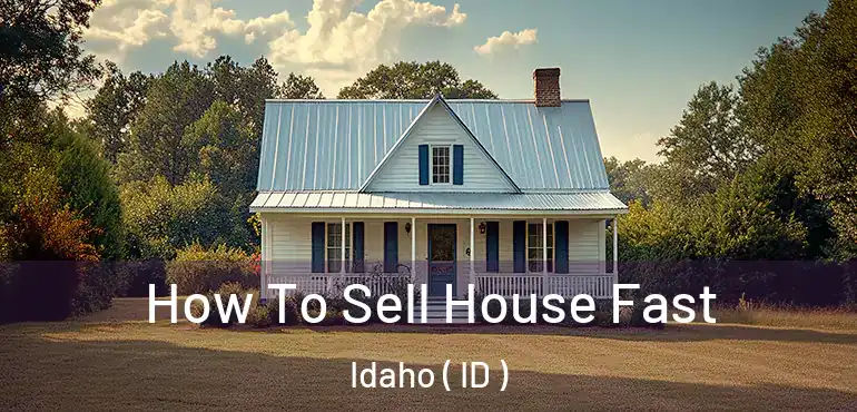 How To Sell House Fast Idaho ( ID )