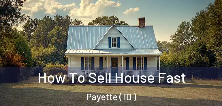  How To Sell House Fast Payette ( ID )