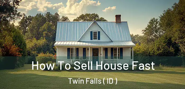  How To Sell House Fast Twin Falls ( ID )