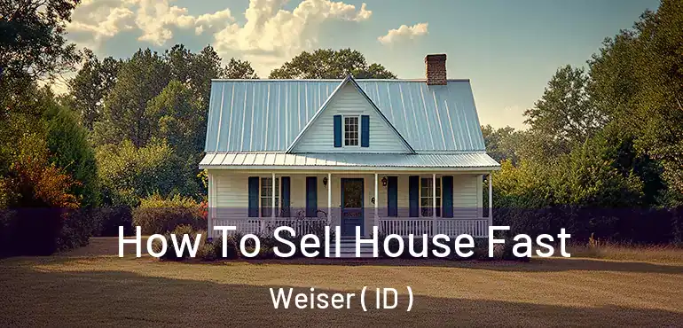  How To Sell House Fast Weiser ( ID )