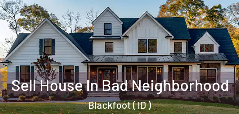  Sell House In Bad Neighborhood Blackfoot ( ID )