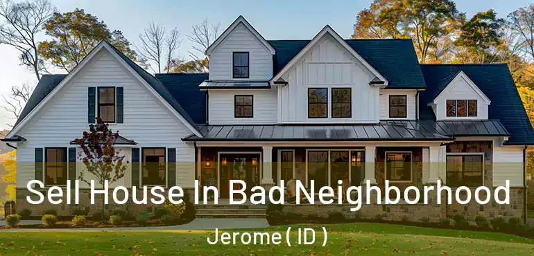  Sell House In Bad Neighborhood Jerome ( ID )