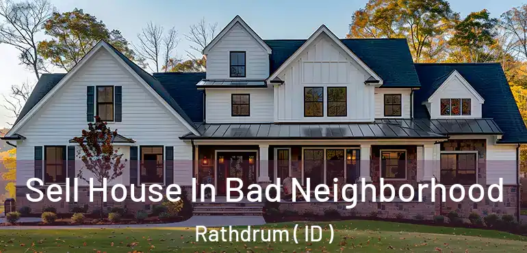  Sell House In Bad Neighborhood Rathdrum ( ID )