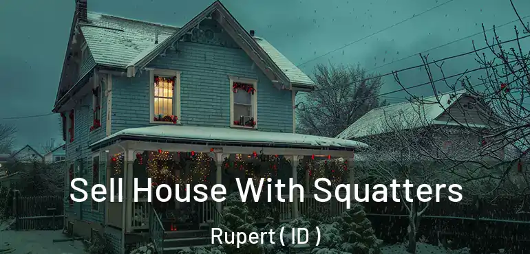  Sell House With Squatters Rupert ( ID )