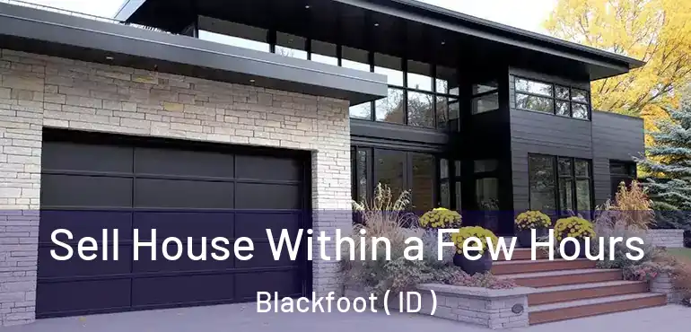  Sell House Within a Few Hours Blackfoot ( ID )