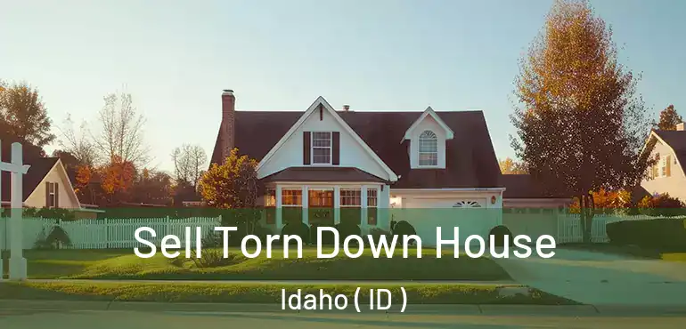  Sell Torn Down House Idaho ( ID )